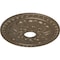 Ekena Millwork Warsaw Ceiling Medallion (Fits Canopies up to 3 1/2"), 18"OD x 3 1/2"ID x 1 3/8"P, Warm Silver CM18WAWSS - alternate 2